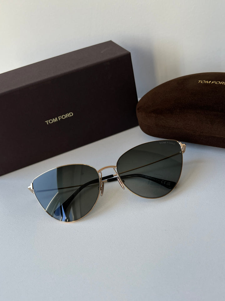 Tom Ford Anais FT1005 Rose Gold Cat Eye Sunglasses