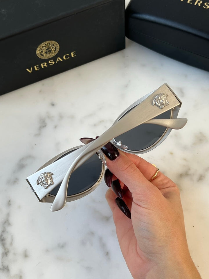 Versace VE2263 Metal Sunglasses in Silver