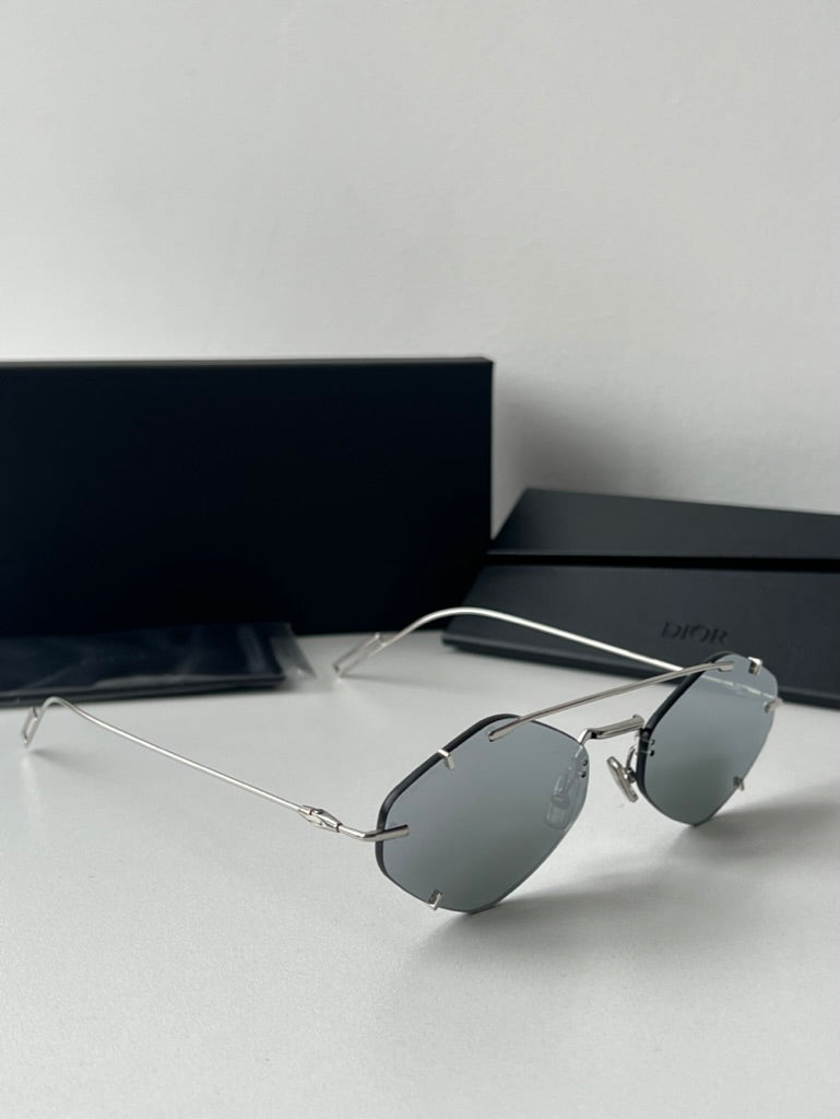 Dior Inclusion Sunglasses in Palladium Silver