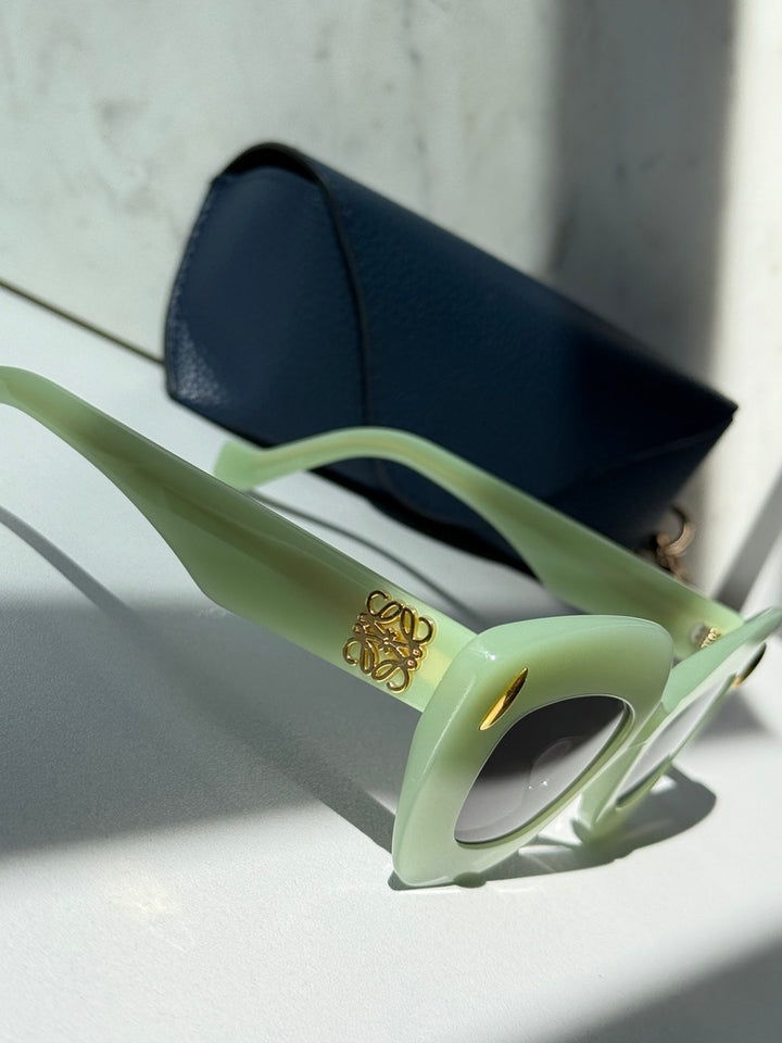 Loewe LW40127I Anagram Sunglasses in Light Green