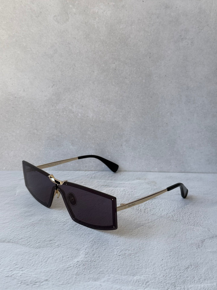 Max Mara MM0118 Sunglasses in Gold Smoke