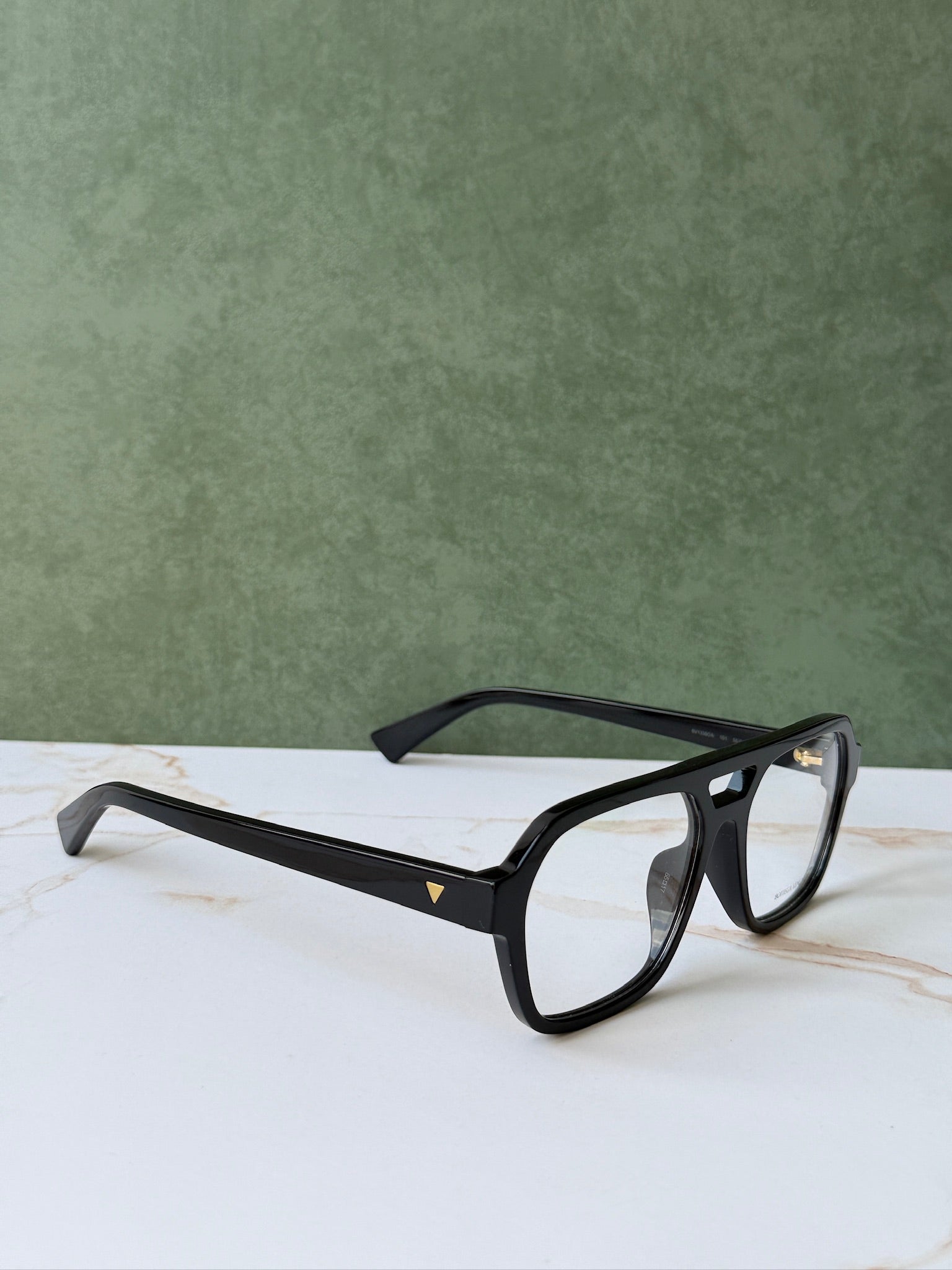Bottega Veneta BV1336OA Black Pilot Frames | Designer Daydream