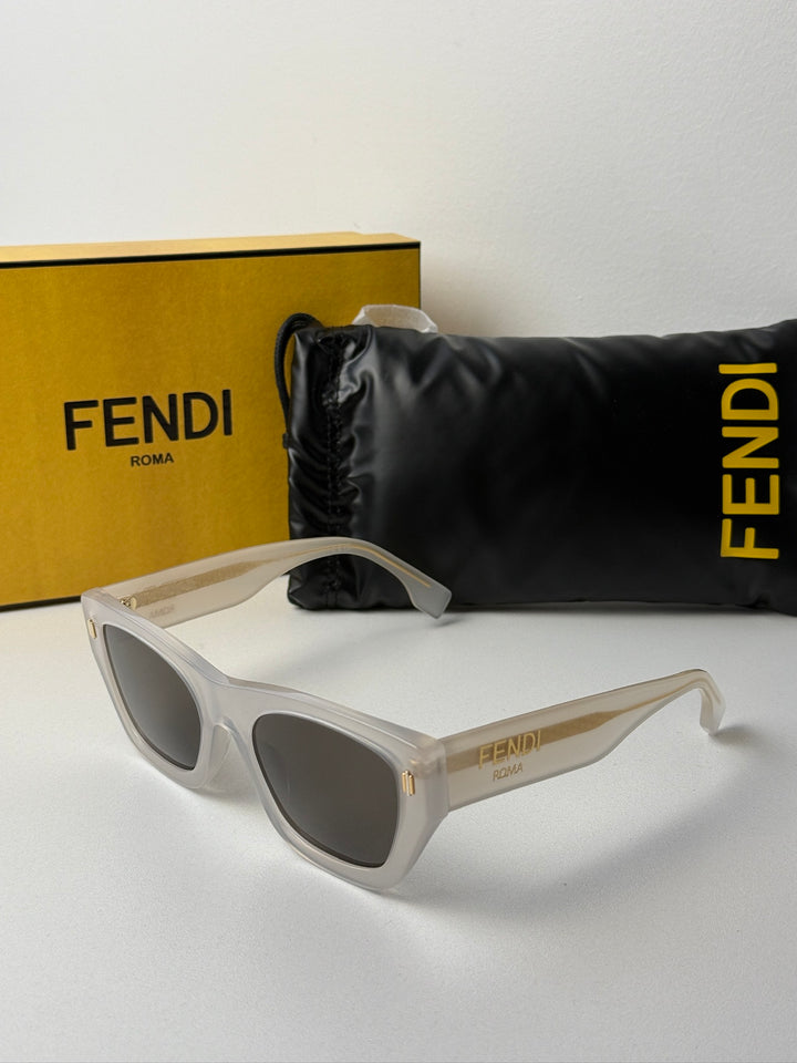 Fendi Roma FE40100I Sunglasses in Ivory