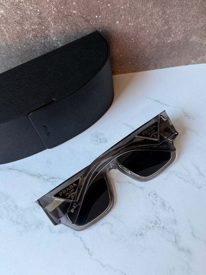 Prada PR10ZS Sunglasses in Transparent Asphalt
