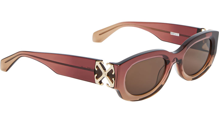 Off White Palmer Sunglasses in Gradient Burgundy