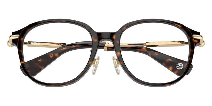 Burberry BE2412D Havana Brown Rounded Unisex Frames