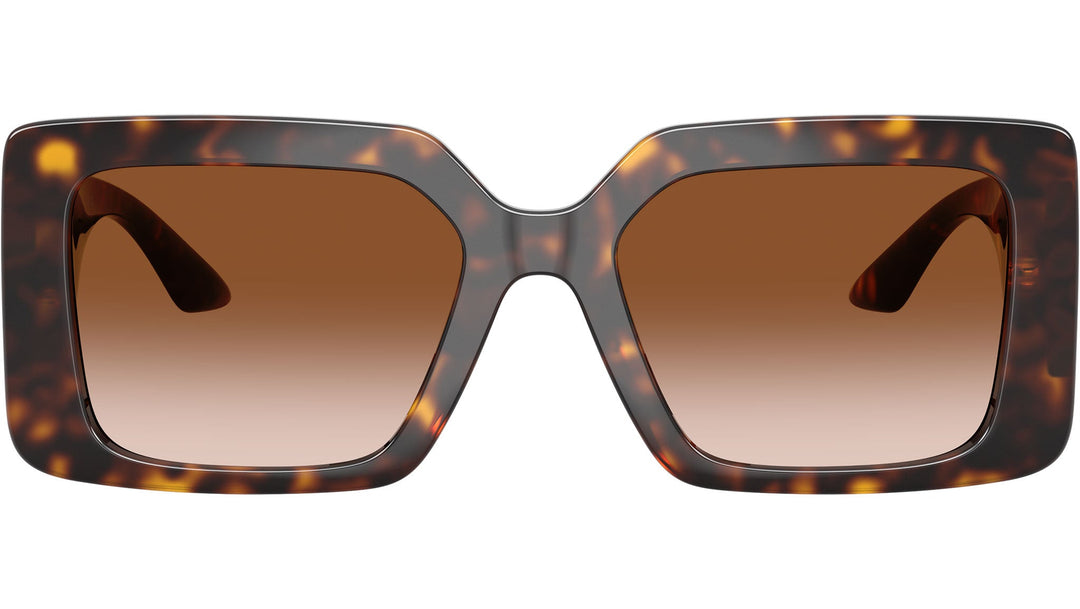 Versace VE4505U Havana Brown Oversized Greca Sunglasses