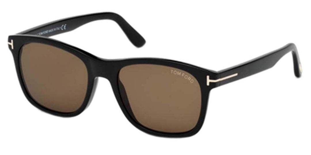 Tom Ford Eric sunglasses, black frame with brown tinted lenses