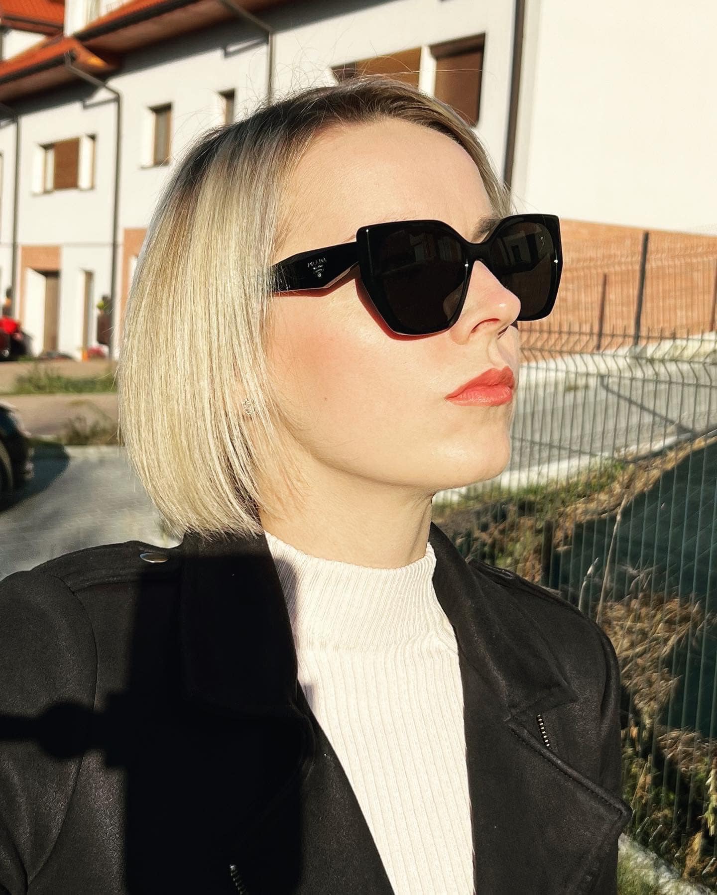 Prada PR19ZS Sunglasses in Black | Designer Daydream
