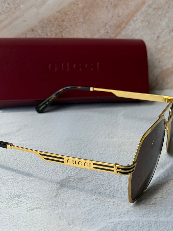 Gucci GG0981S Aviator Sunglasses in Gold