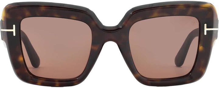 Tom Ford Esme FT1157 Square Sunglasses in Havana Brown