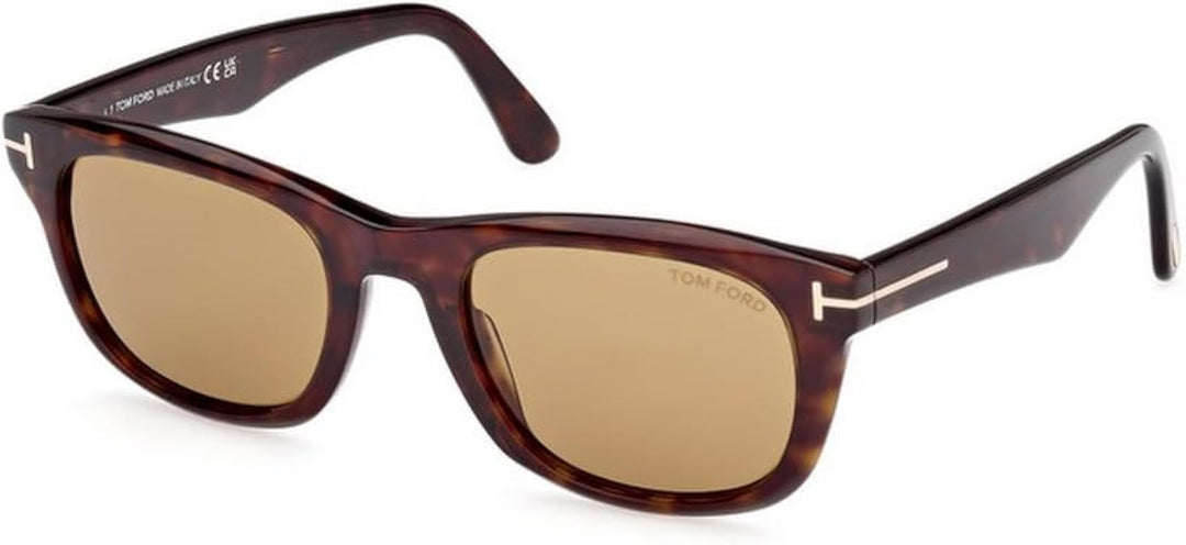 Tom Ford Kendel FT1076 sunglasses in havana brown with tan tinted lenses
