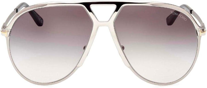 Tom Ford Xavier FT1060 Oversized Aviator Sunglasses in Silver