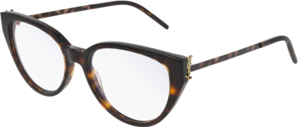 Saint Laurent SLM48_A Eyeglasses Frames in Havana Brown