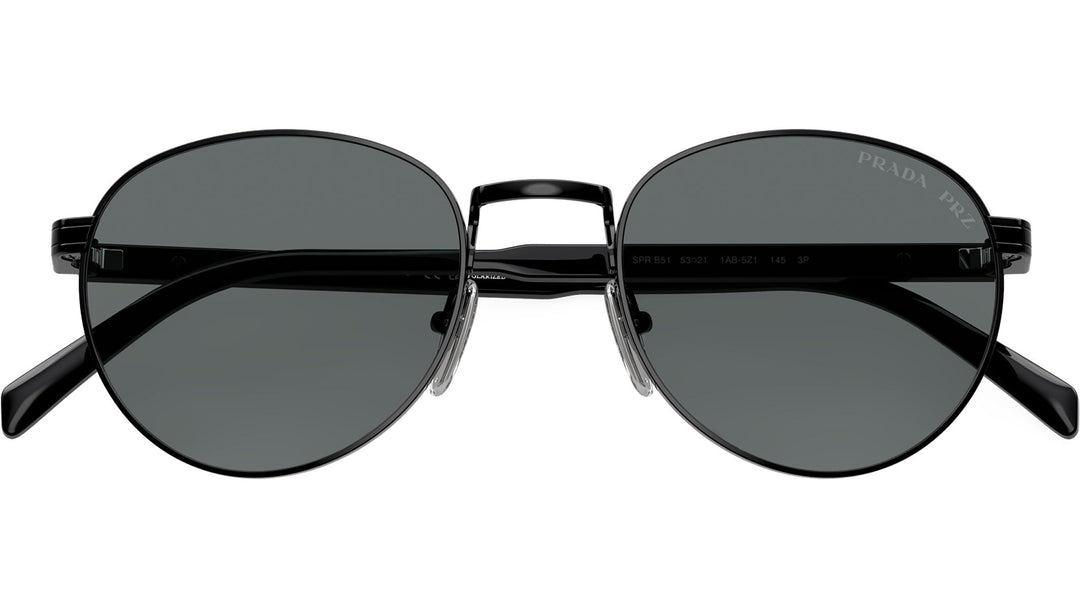 Prada PR B51S Sunglasses in Black Polarized