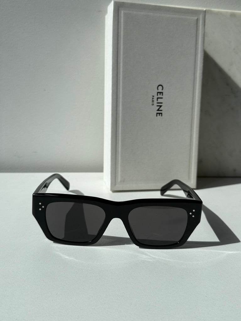 Celine CL40297U 3 Dots Black Unisex Sunglasses