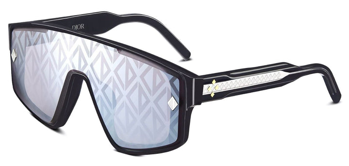 Dior CD Diamond M1U 2 Lens Mask Sunglasses in Black