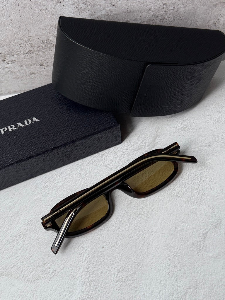 Prada PR D06S Sunglasses in Havana Yellow
