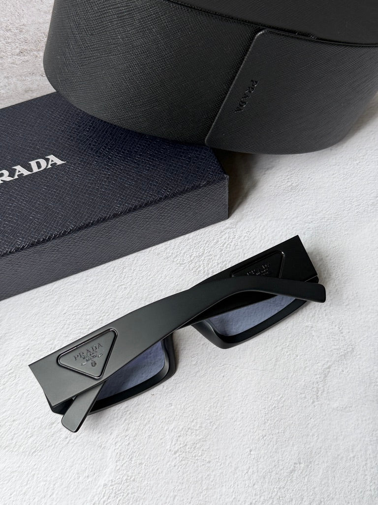 Prada PR D09SD Sunglasses in Black Blue