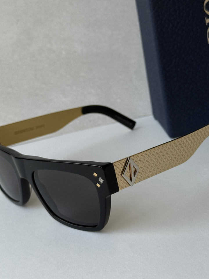 Dior CDDiamond S8I Sunglasses in Black Gold
