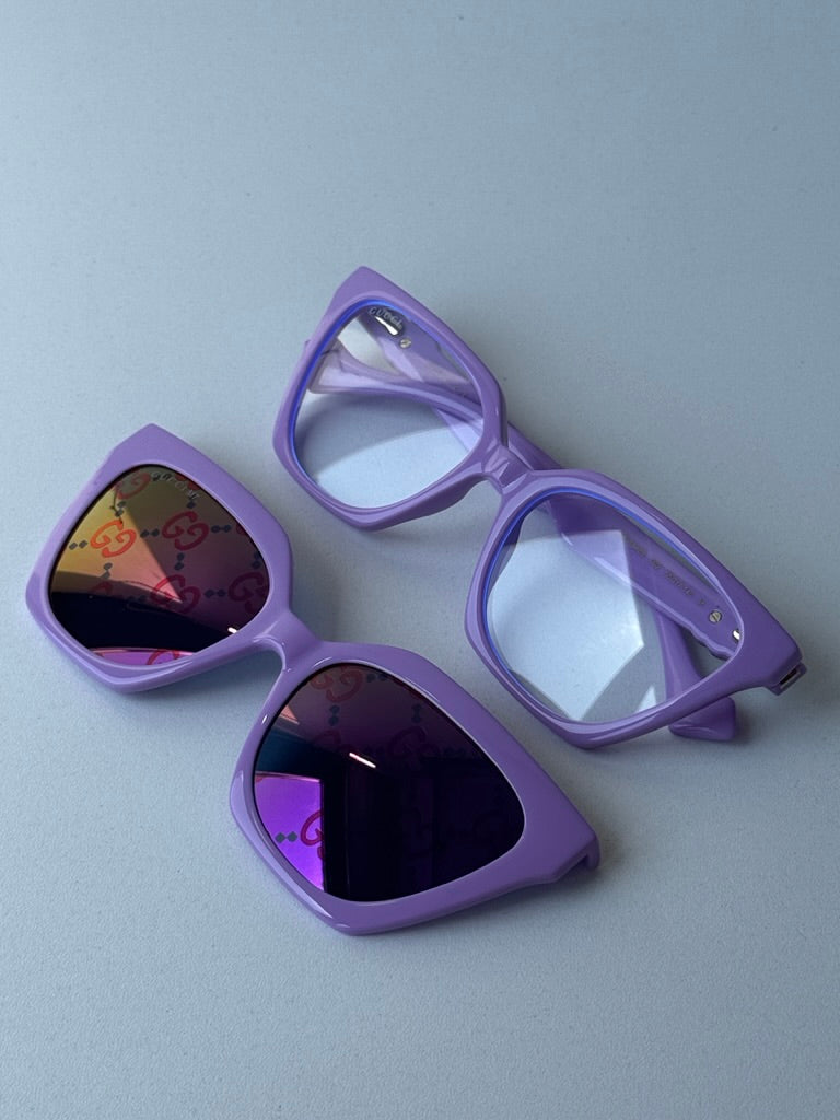 Gucci GG1542S Clip On Sunglasses in Violet