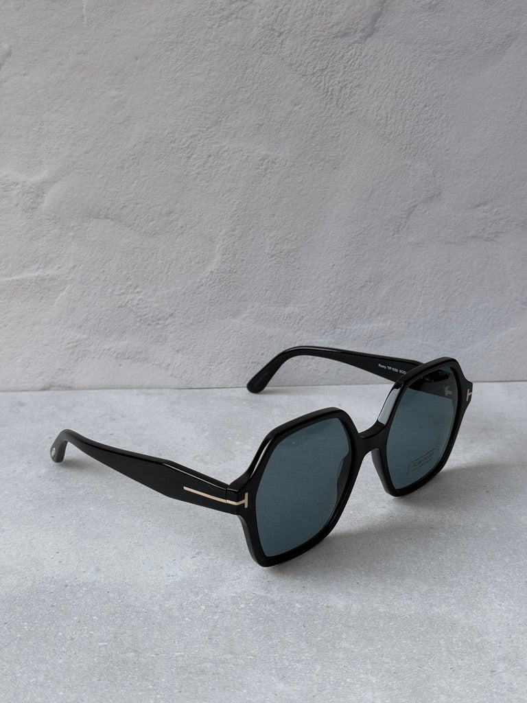 Tom Ford Romy FT1032 Sunglasses in Black Blue Lens