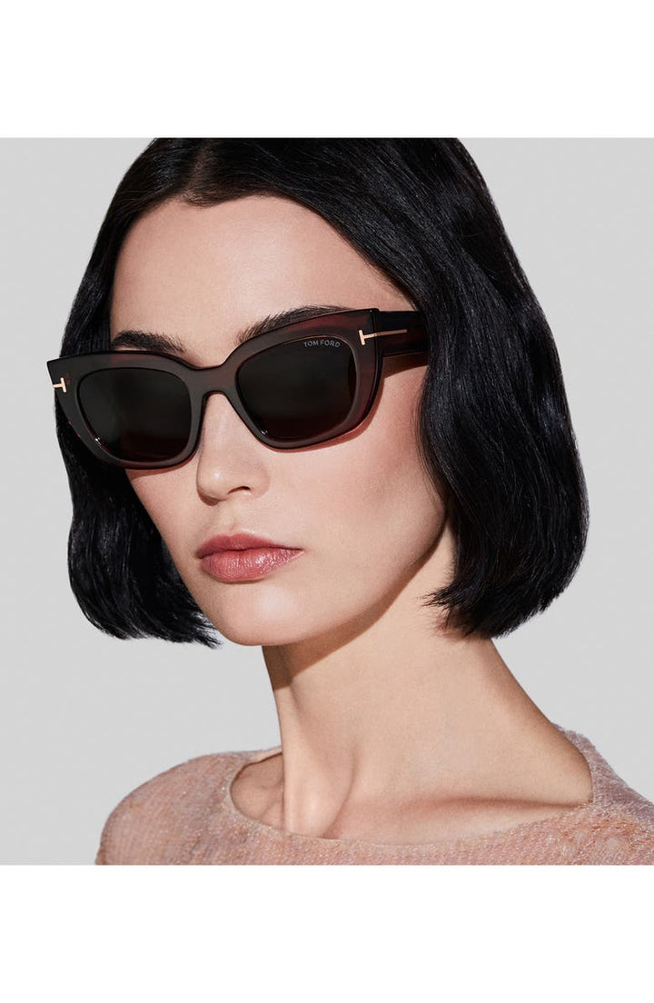 Tom Ford Gia FT0766 Gafas de sol en rosa vintage