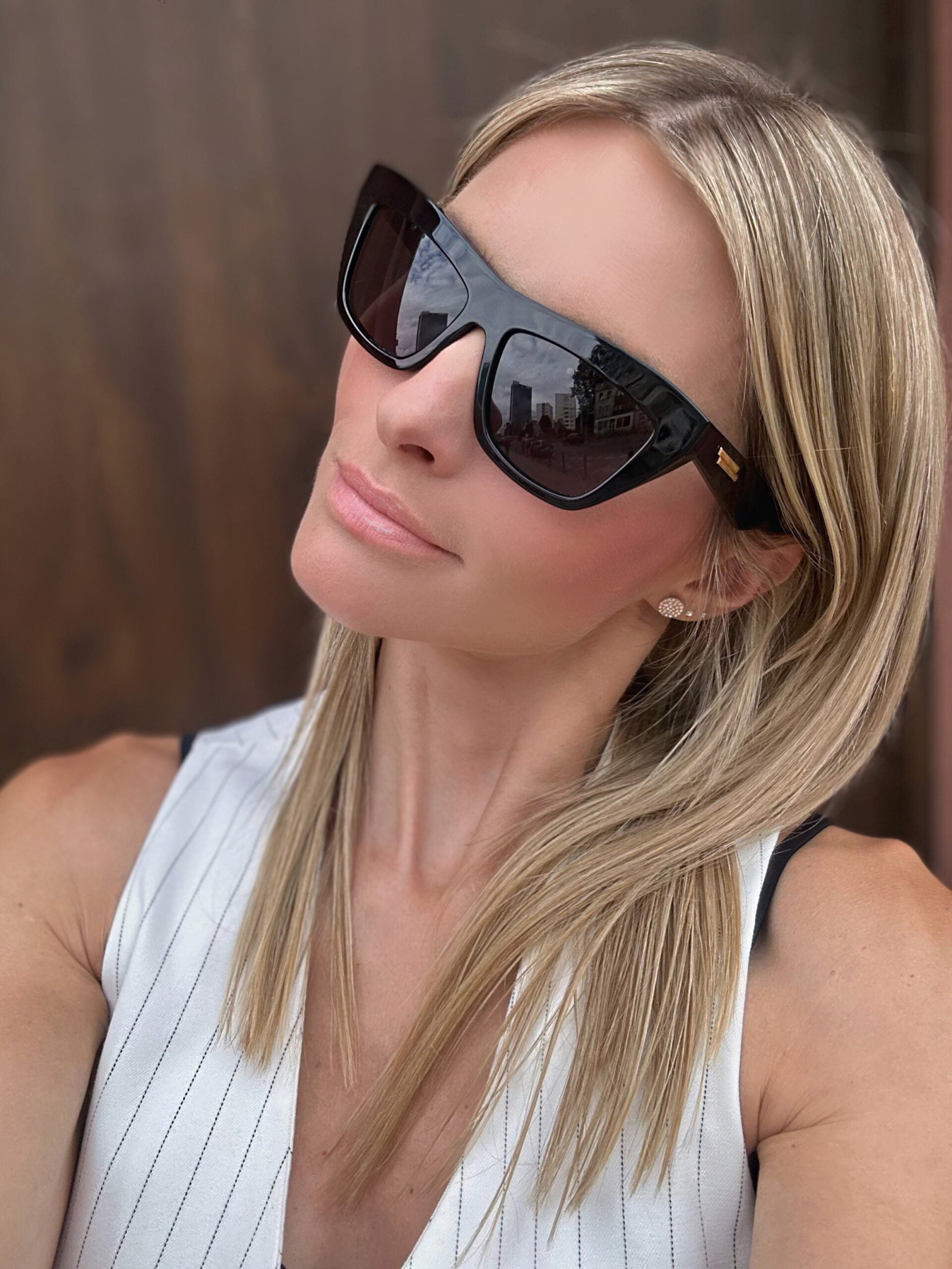 Bottega Veneta BV1121S Black Cat Eye Sunglasses – Designer Daydream