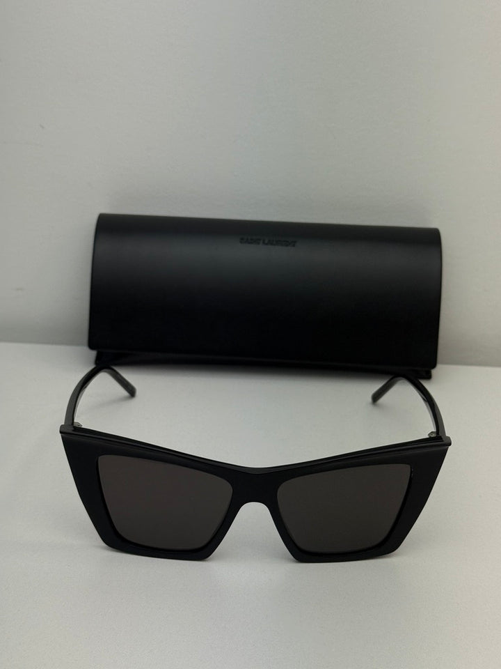Saint Laurent SL372 Ultra Cat Eye Sunglasses in Black