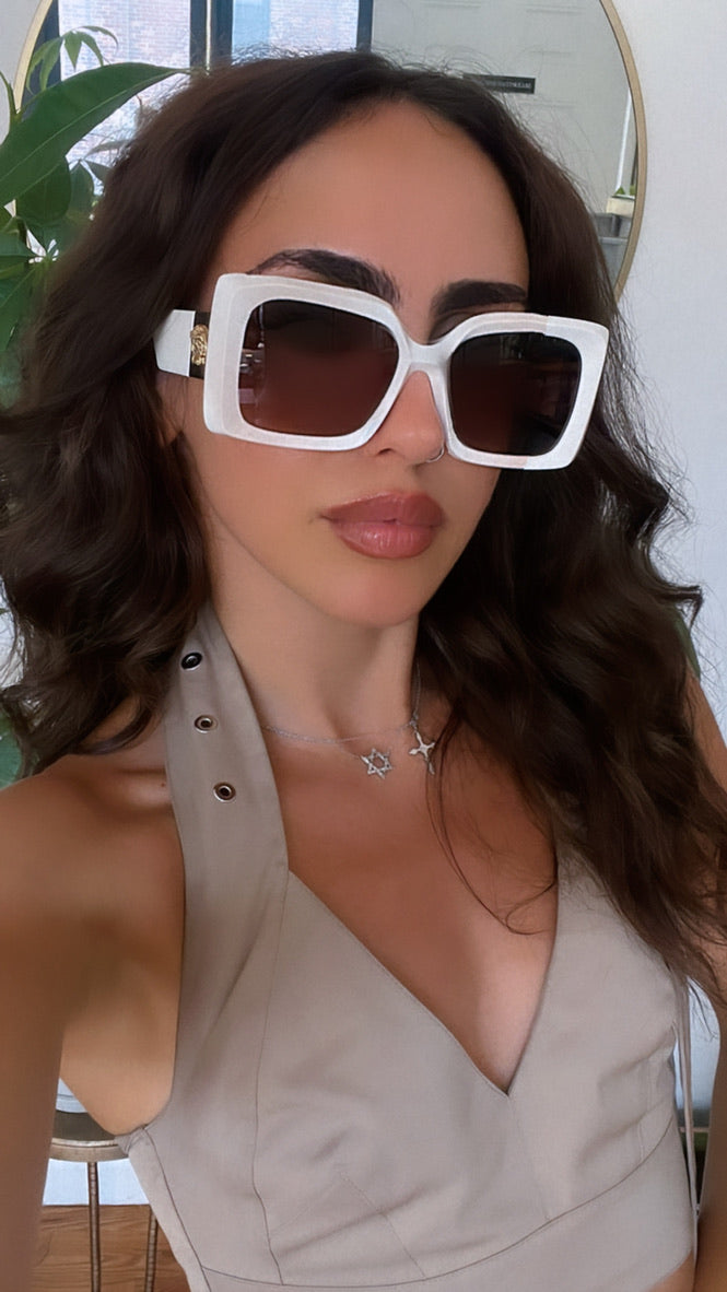 Versace VE4467U Ivory White Sunglasses