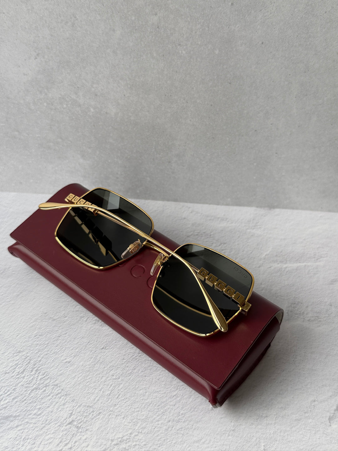 Gucci GG1434S Gold Metal Sunglasses