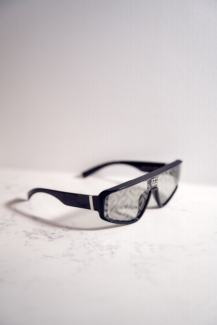 Dolce Gabbana DG6177 Shielded Visor Black Sunglasses