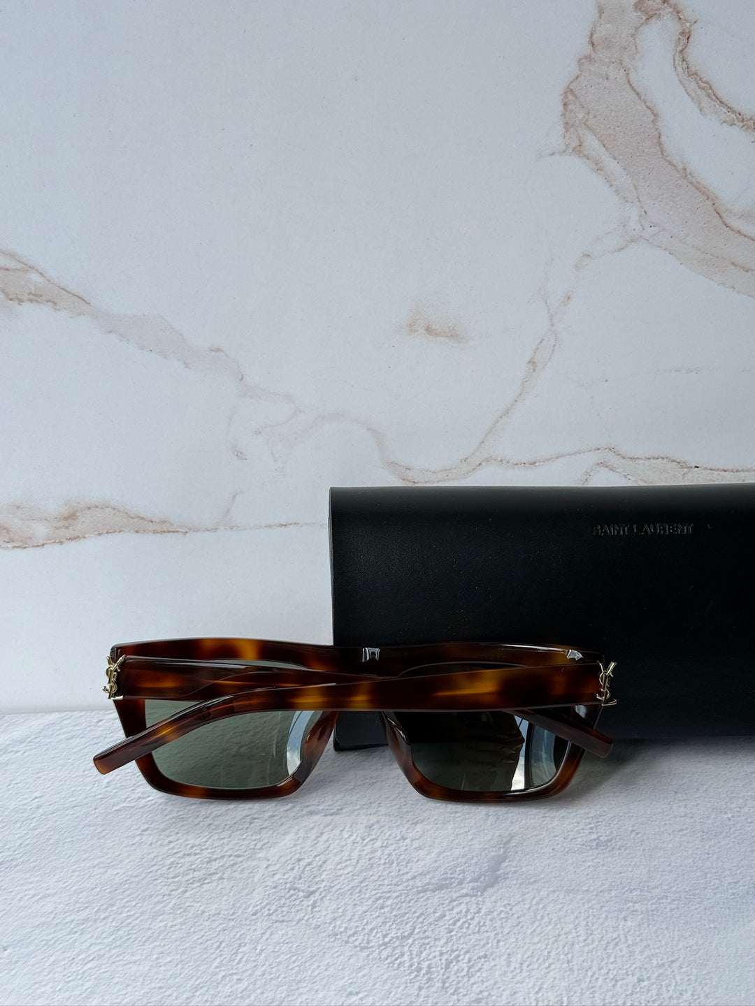 Saint Laurent SL M131/F Sunglasses in Brown Gold