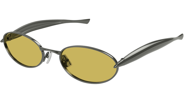 Bottega Veneta BV1386S Sardine Sunglasses in Silver Yellow