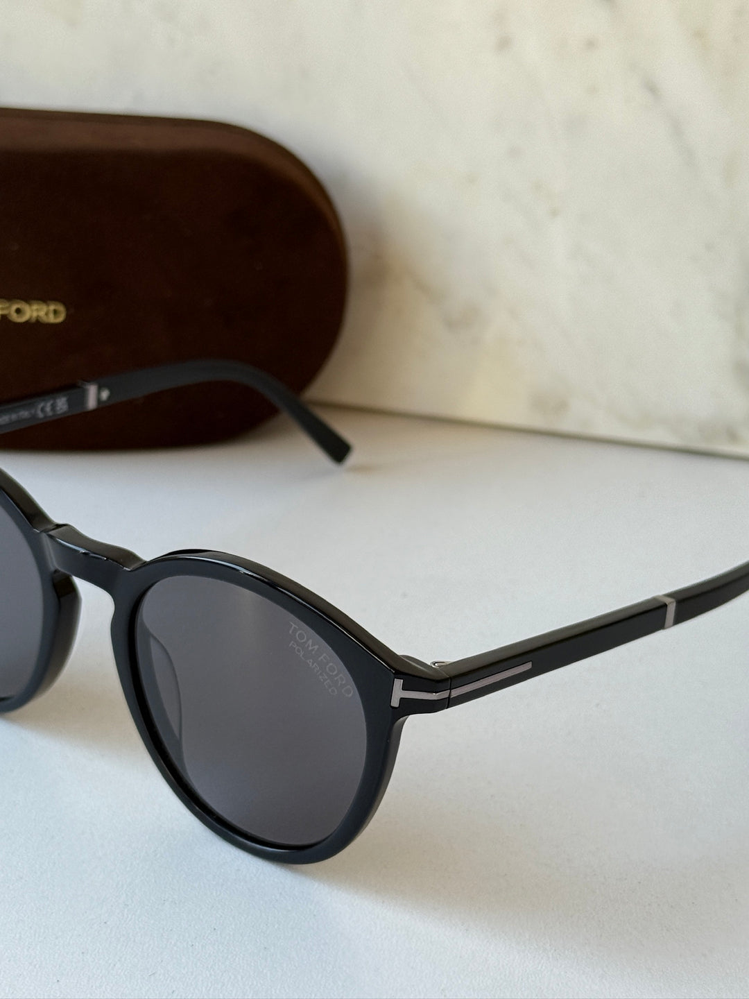 Tom Ford FT1021-N Round Sunglasses in Black Polarized
