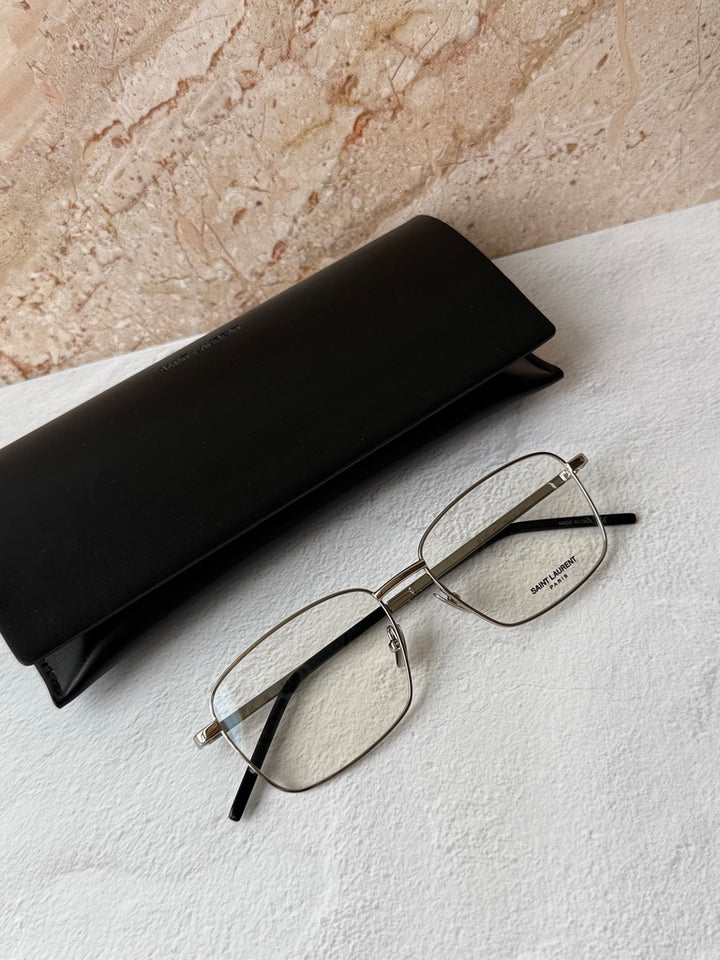 Monturas de anteojos Saint Laurent SL291 Mica Cat Eye en marrón