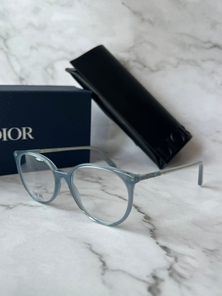 Dior Mini CD O B1I Rounded Frames in Blue