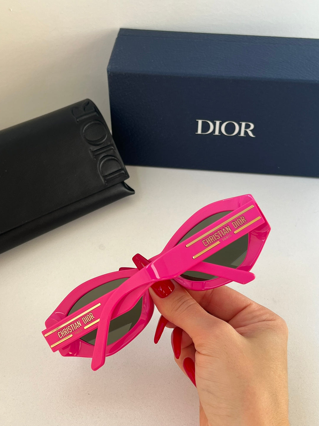 Dior Signature B1U Cat Eye Sunglasses in Pink