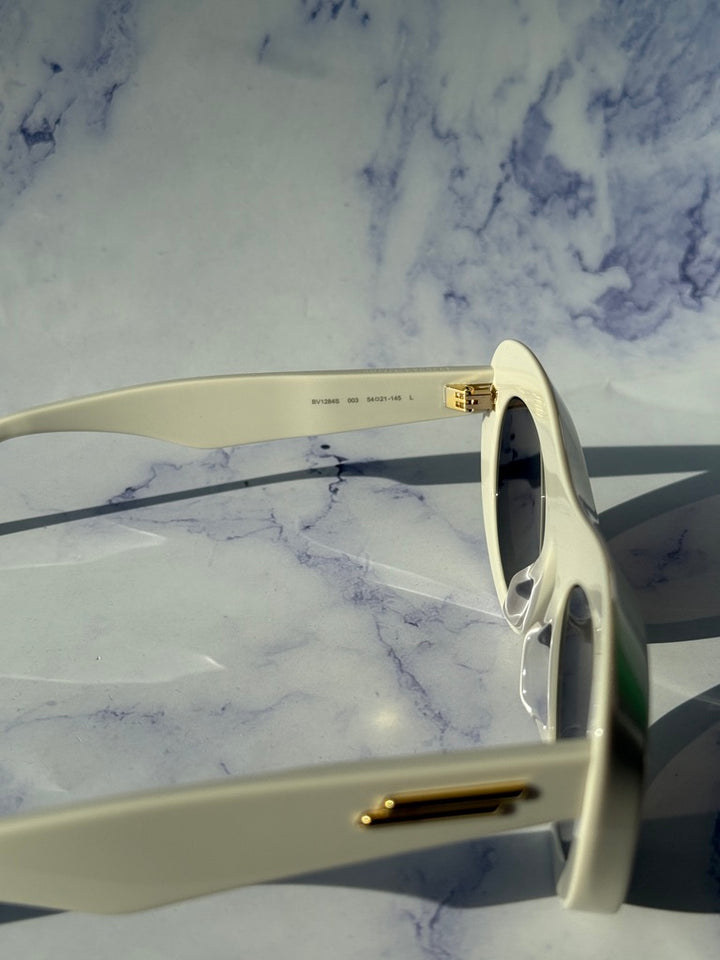 Bottega Veneta BV1284S Ivory Aviator Sunglasses
