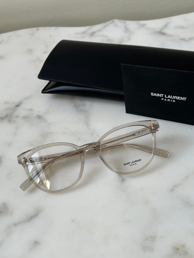 Saint Laurent SL589 Eyeglasses Frames in Clear