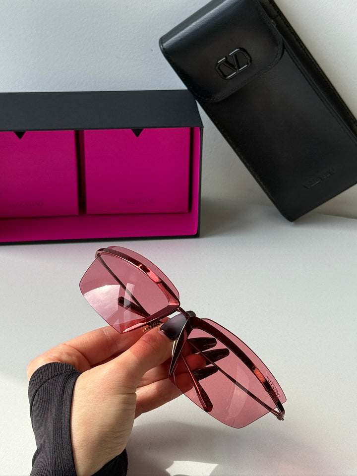 Valentino V-Lure Red Mask Sunglasses