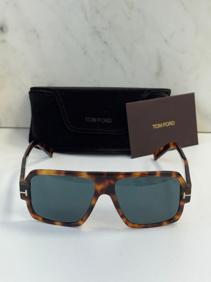 Tom Ford Camden FT0933 Havana Brown Aviator Sunglasses