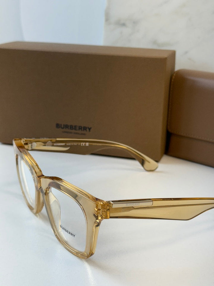 Burberry BE1378D Marcos cuadrados de metal dorado Quincy