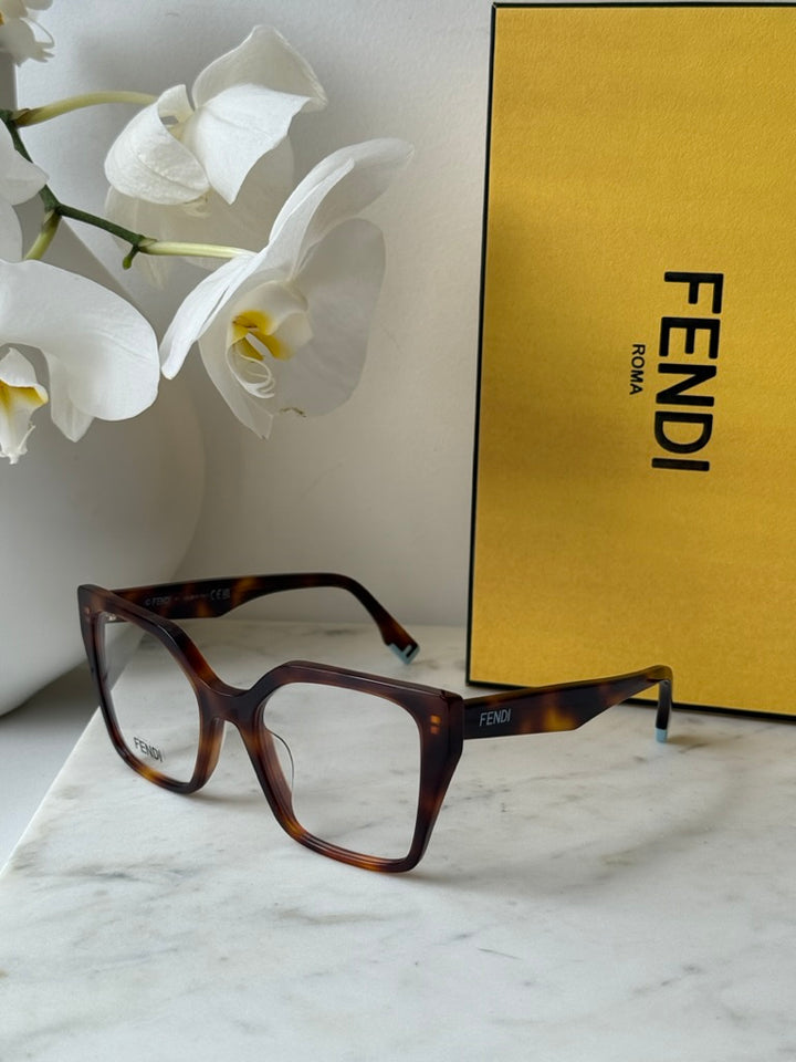 Fendi FE50002I Brown Oversized Frames
