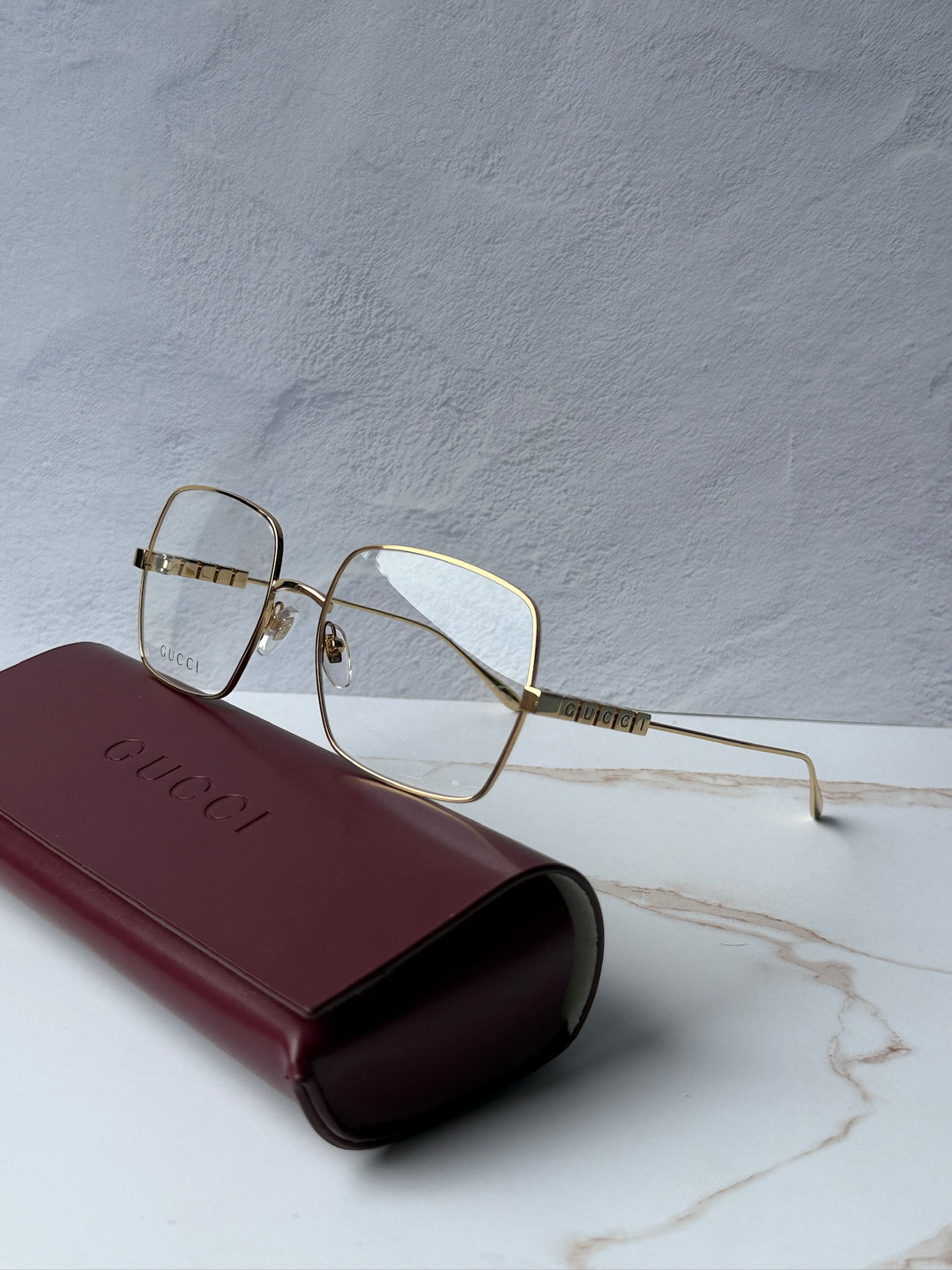 Gucci GG1434O Gold Square Frames
