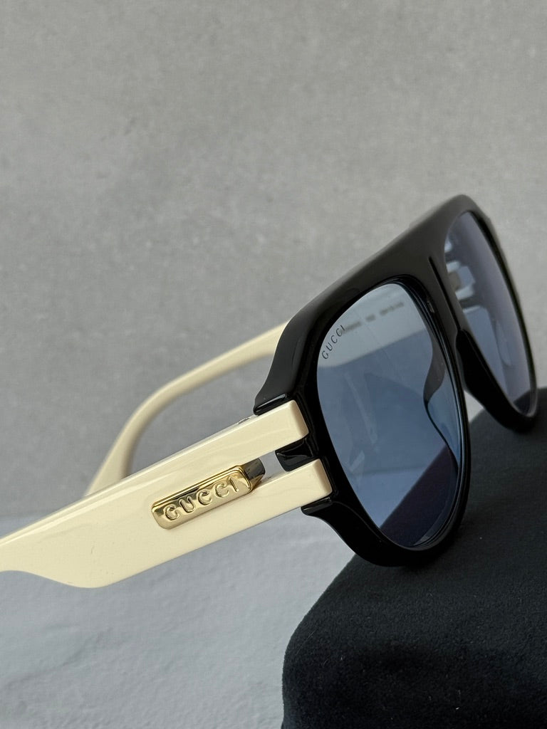 Gucci GG0665S Black Aviator Sunglasses