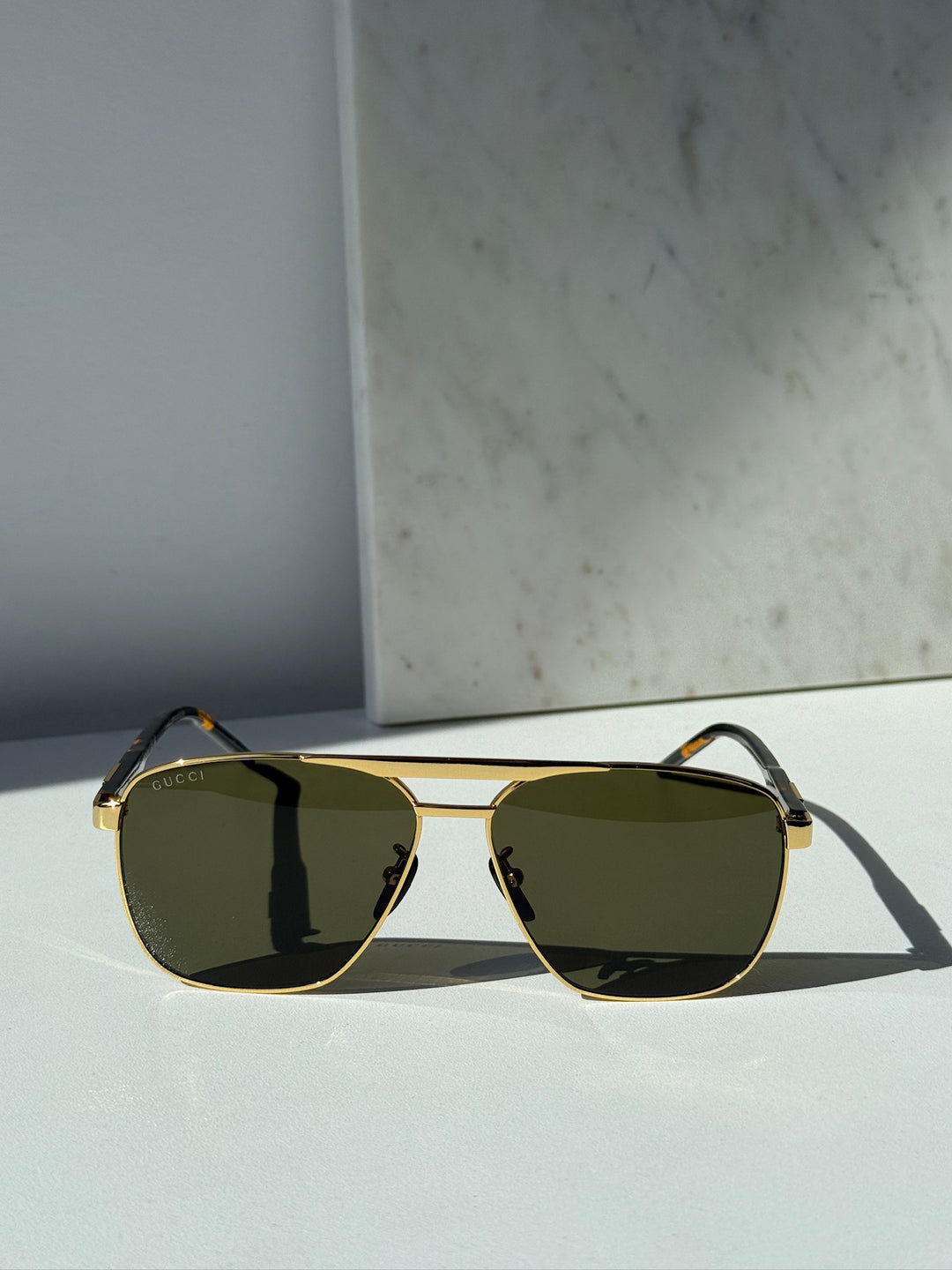 Gucci GG1164S Aviator Sunglasses in Gold
