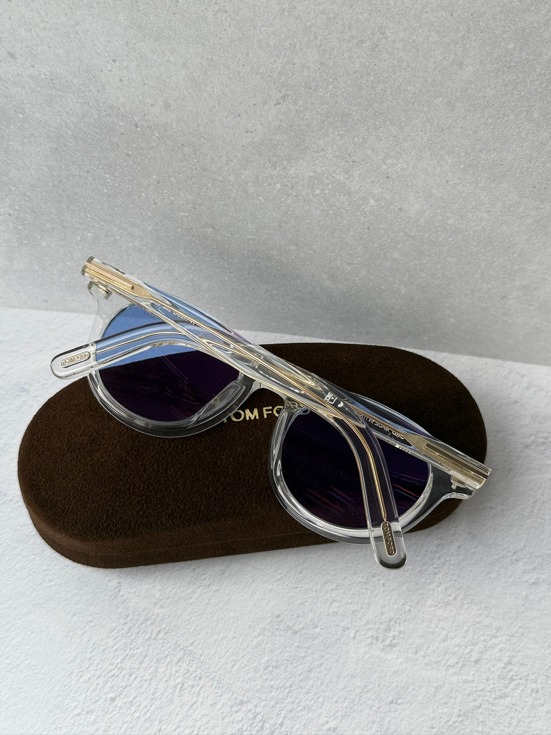 Tom Ford FT1123-D Sunglasses in Transparent Blue