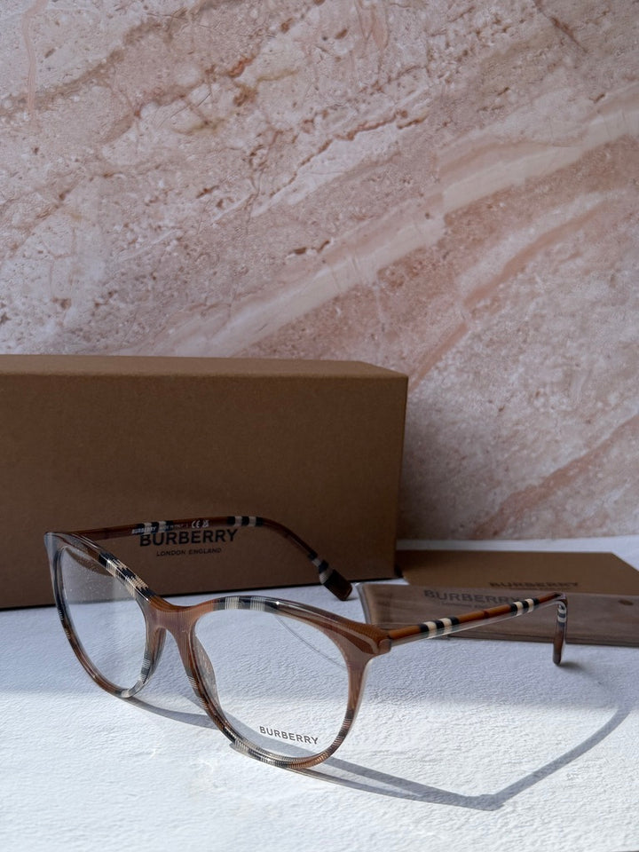 Burberry BE2325 Aiden Check Print Cat Eye Eyeglasses Frames
