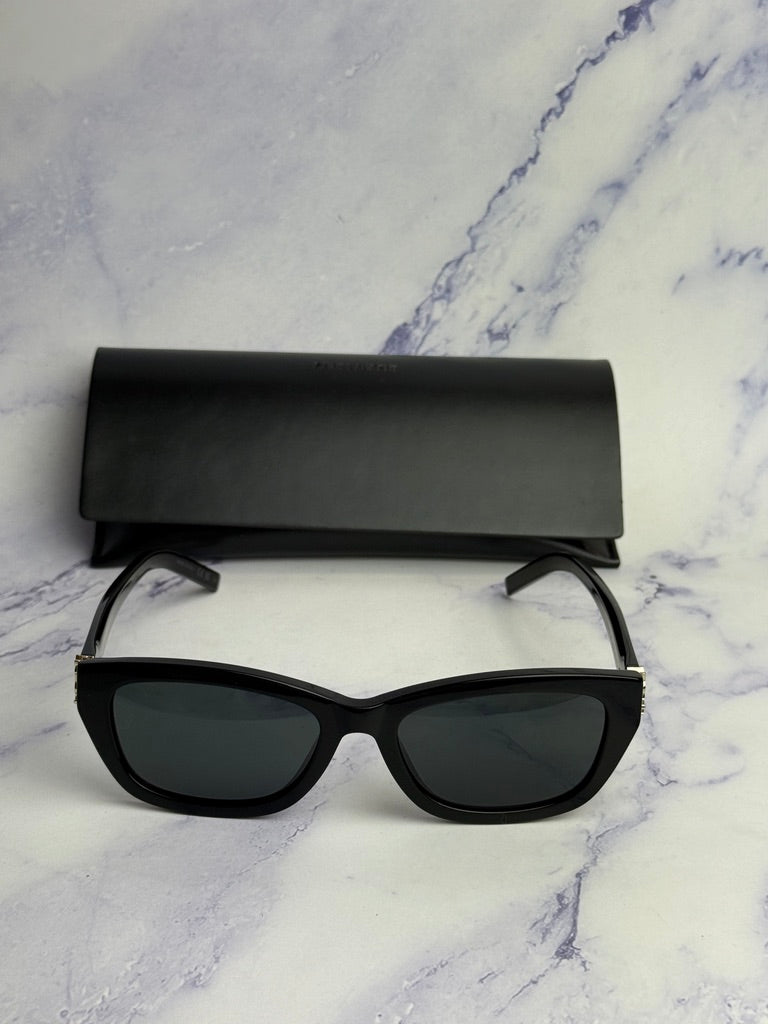 Saint Laurent SLM153 Sunglasses in Black Gold
